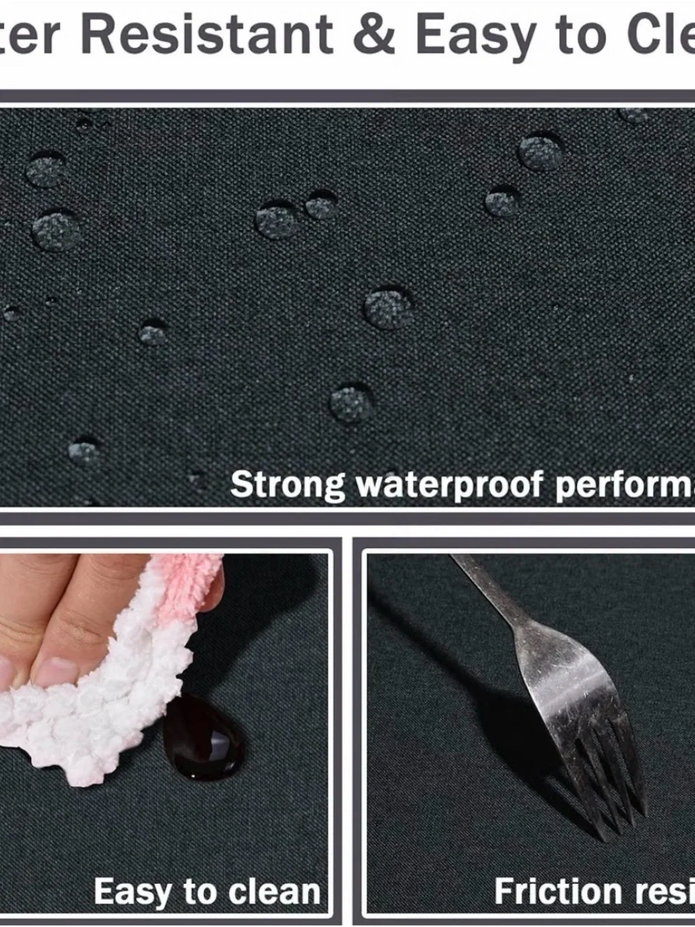 Tablecloth Rectangular & waterproof  - 60”x 120”